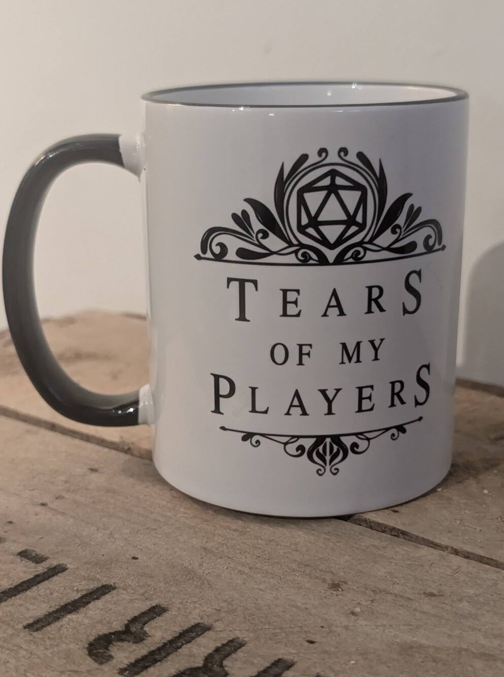 Tears of My Players Ceramic Mug - White and Black